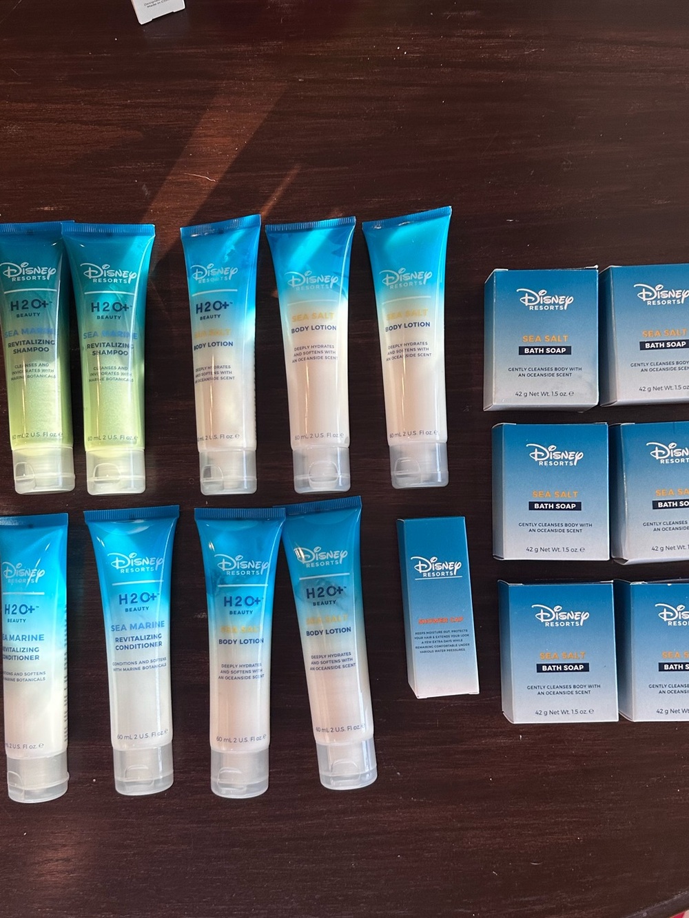 Disney H2O+ Sea Salt Shampoo Conditioner Lotion Soap 16 piece set NEW